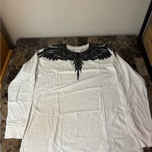 Marcelo Burlon Wings Longsleeve Tshirt White Black Brand New Large